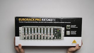 Behringer Eurorack Pro RX1202FX Unboxing [upl. by Kcinemod]