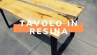 Tavolo in resina e legno [upl. by Leumek939]