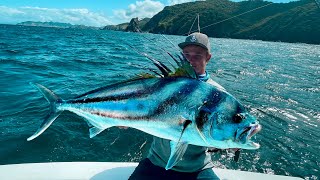 Fishing for GIANT Rooster Fish in Costa Rica [upl. by Emilee574]