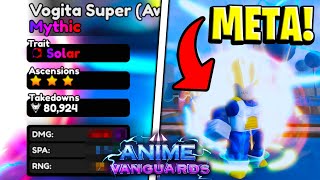 I EVOLVED VEGETA AND GOT HIM MAX ASCENSION in Anime Vanguards [upl. by Attekram]