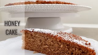 Simple Honey Cake Recipe  Easy 5 Minutes Moist Sponge Honey Cake [upl. by Artaed]