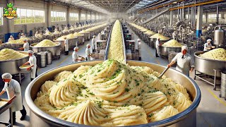 How Creamy Mashed Potatoes are Made in Factory – Mashed Potatoes Factory Process [upl. by Guthrey]