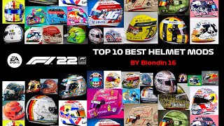 TOP 10 Best Helmet mods F1 22 [upl. by Arot]