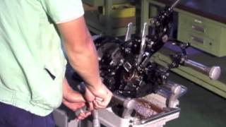 Operation R50A pipe threading machine [upl. by Akihsay507]