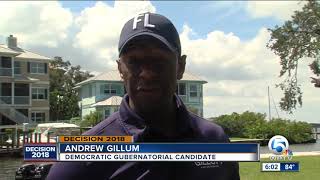 Andrew Gillum hosts boat tour and rally in Stuart [upl. by Tunnell]