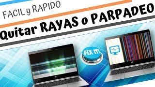 Como Quitar RAYAS blancas o de Colores 📊 PARPADEO  en 10 minutos [upl. by Refinaj510]