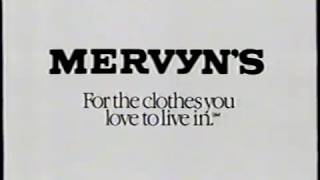 1991 Mervyns quotFor the Clothes you love to live inquot TV Commercial [upl. by Xantha685]