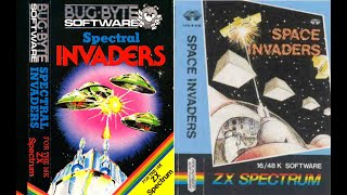 SPACE INVADERS VS SPECTRAL INVADERS Zx Spectrum Nostalgia Comentarios Experiencias [upl. by Imelida]