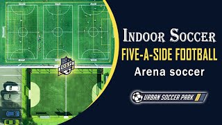 Indoor Soccer  Five A Side Less Is More  Urban Soccer Park [upl. by Paehpos]