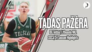 Tadas Pazera 10 NKL highlights 202324 season [upl. by Ramgad588]