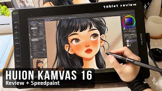 Huion Kamvas 16 2021 Unboxing amp Review  How to Install and Settings [upl. by Kirkpatrick517]