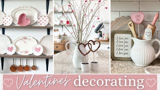 💗 VALENTINES DAY DECORATE WITH ME 💗 VALENTINES DAY DECOR 💗 SIMPLE VALENTINES DAY DECORATING IDEAS [upl. by Soma]