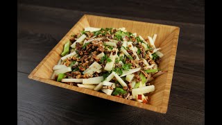 Quick amp Easy Juici Apple Salad with Manchego Cheese [upl. by Adlig414]