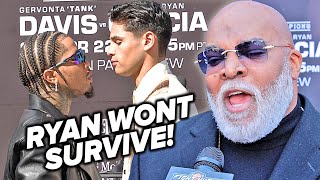 LEONARD ELLERBE FEELS RYAN GARCIA WONT SURVIVE GERVONTA DAVIS PUNCH [upl. by Edac]