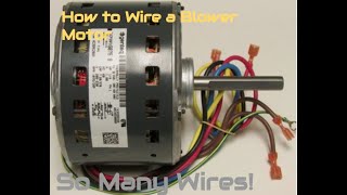 How to Wire a MultiSpeed Motor  Furnace Fan Blower Washing Machine [upl. by Stelmach]