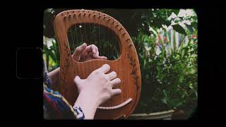 16 strings lyre harp CEGA Salut dAmour Cover [upl. by Chabot945]