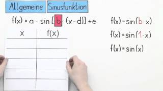 Einfluss von Parametern auf die Sinusfunktion  Mathematik  Funktionen und Analysis [upl. by Ellinnet518]