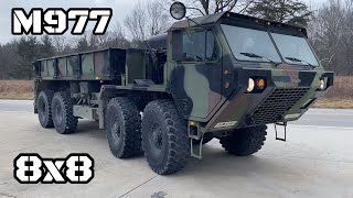 My first ever M977 Hemtt 8x8 military truck checkout and test drive detriot8v92 [upl. by Janith867]