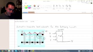 IC Design I  Finding CMOS Schematic from a simple layout [upl. by Rochelle]