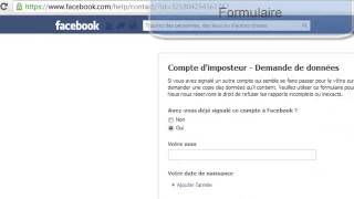 Comment faire supprimer un faux profil Facebook en cas de vol didentité [upl. by Chadbourne]