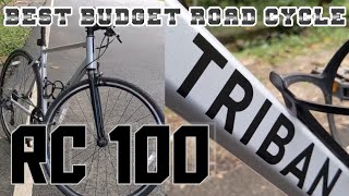 Triban RC 100 English Ride Review  Most Affordable Road Cycle In India [upl. by Eineeuq]