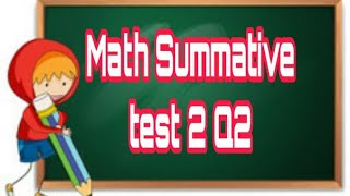 Grade 3 Math Summative test 2 Quarter 2  MTB Binisaya [upl. by Adnawat999]