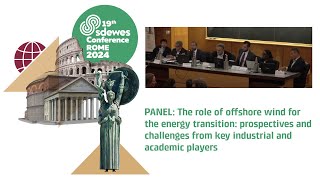 SDEWES 2024 Rome  Panel The role of offshore wind for the energy transition [upl. by Mosier]