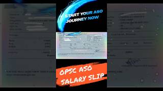 OPSC ASO SALARY SLIP [upl. by Goldshlag710]