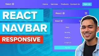 React Navbar Tutorial  Beginner React JS Project [upl. by Ruomyes219]