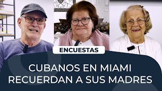 Cubanos en Miami recuerdan a sus madres [upl. by Nnylsor]