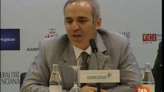 Karpov Kasparov Valencia septiembre 2009 [upl. by Sekyere]