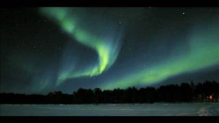 Aurora Borealis Northern Lights in real speed over Moskosel i Sweden [upl. by Labinnah]