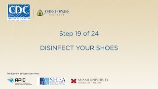 Disinfect Your Shoes Step 1924 [upl. by Jabin]