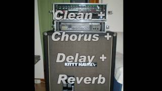 Demo Kitty Hawk Quattro Rocktron Replifex Peavey Classic 5050 [upl. by Cirdec525]