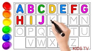 How to write Letters for children Teaching Writing ABC for Preschool  Alphabet for kids [upl. by Ulu604]