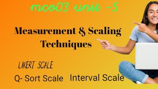 MCO03 Unit5Measurement amp Scaling TechniquesLikert scale QSort Scale IGNOU Malayalam [upl. by Aicirtap]