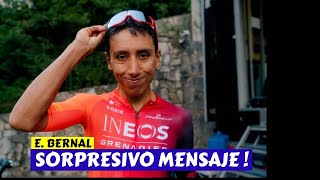 SORPRESIVO MENSAJE de EGAN BERNAL [upl. by Neenahs]