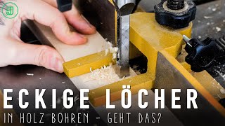 So bohrst du ECKIGE LÖCHER in Holz  Jonas Winkler [upl. by Adlez836]