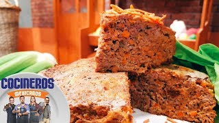 Receta Pastel de carne  Cocineros Mexicanos [upl. by Portuna]