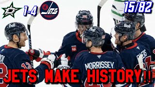 Jets Game Reaction 202424 1582 DAL1 WPG4 Win —WINNIPEG JETS MAKE HISTORY— [upl. by Nuahsak]