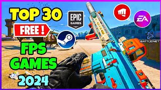 TOP 30 FREE FPS Games you should play in Early 2024🔥 [upl. by Nueormahc]