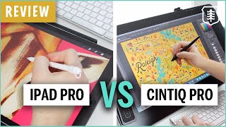 Wacom Cintiq Pro vs iPad Pro  REVIEW 2019 [upl. by Ellebana794]