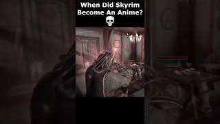 When Did Skyrim Become An Anime 💀 skyrim skyrimanniversary elderscrolls shorts [upl. by Weksler]