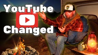 THIS IS NOT GOOD YouTube Is Changing  Truck Camper Camping Video [upl. by Nauj619]