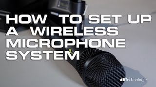 How to setup a wireless microphone system basic [upl. by Cirenoj]