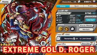 EXTREME DARK ELEMENT GOL D ROGER GAMEPLAY I ONE PIECE BOUNTY RUSH [upl. by Meurer]