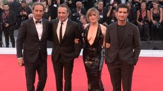 Jean Dujardin Nathalie Pechalat and J accuse Cast on the red carpet in Venice [upl. by Kokaras]