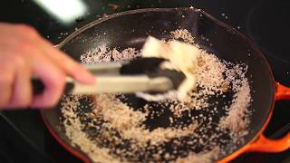 Super Easy Cast Iron Pan Cleaning [upl. by Venezia]