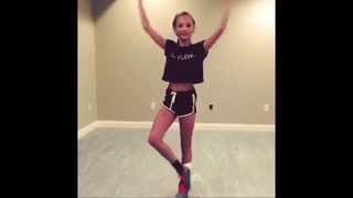 Maddie Ziegler Does 16 Turns on her Turn Board [upl. by Eendys]