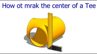 How to mark the center of a Tee Easy method [upl. by Bentley]